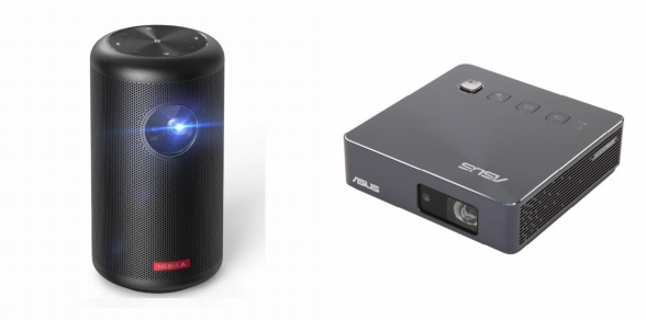 Side by side comparison of Nebula Capsule 2 and ASUS ZenBeam S2.